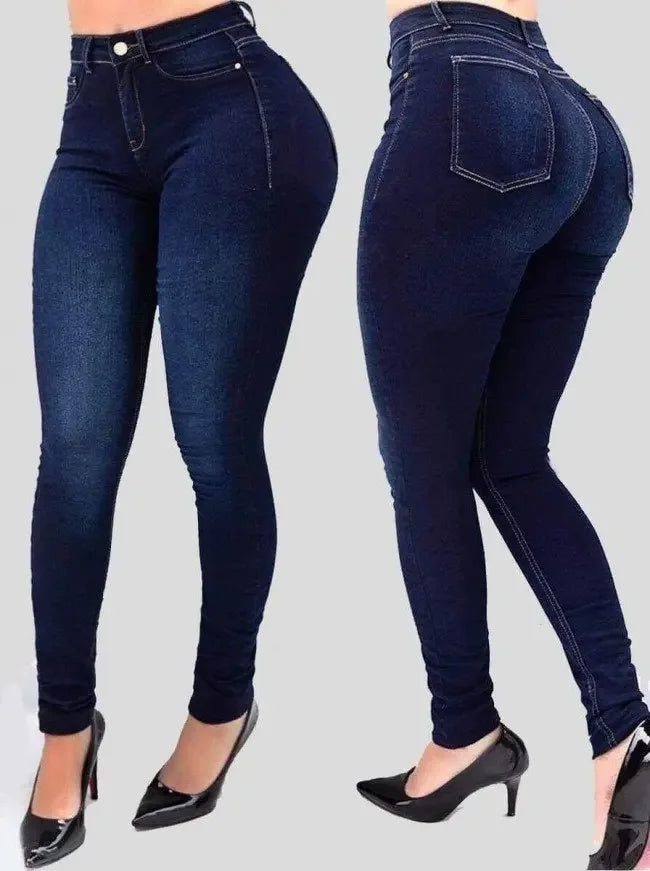 Pink Bloom Women's Slim-Fit High-Waist Jeans