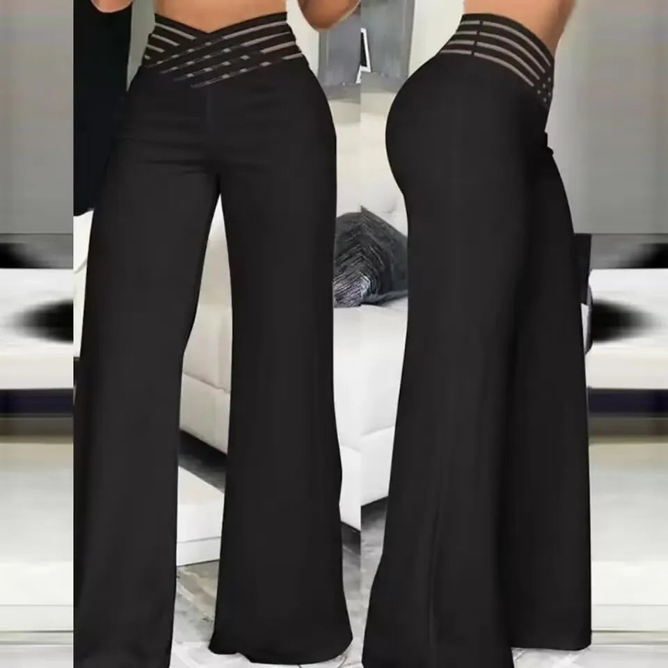 Pink Bloom Sexy Belted High-Waist Pants