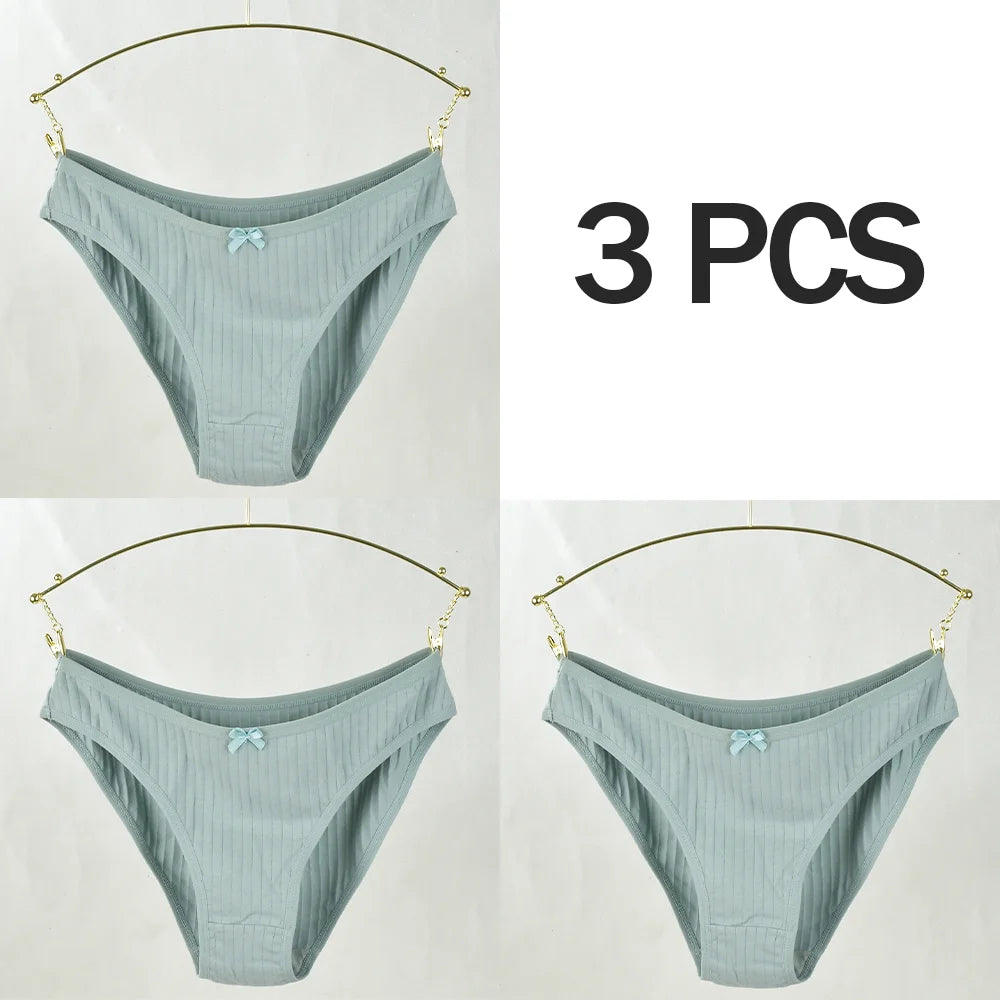Pink Bloom 3-Pack Striped & Solid Briefs