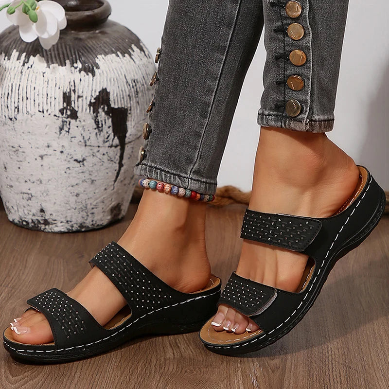 Pink Bloom Casual Mix-Color Sandals