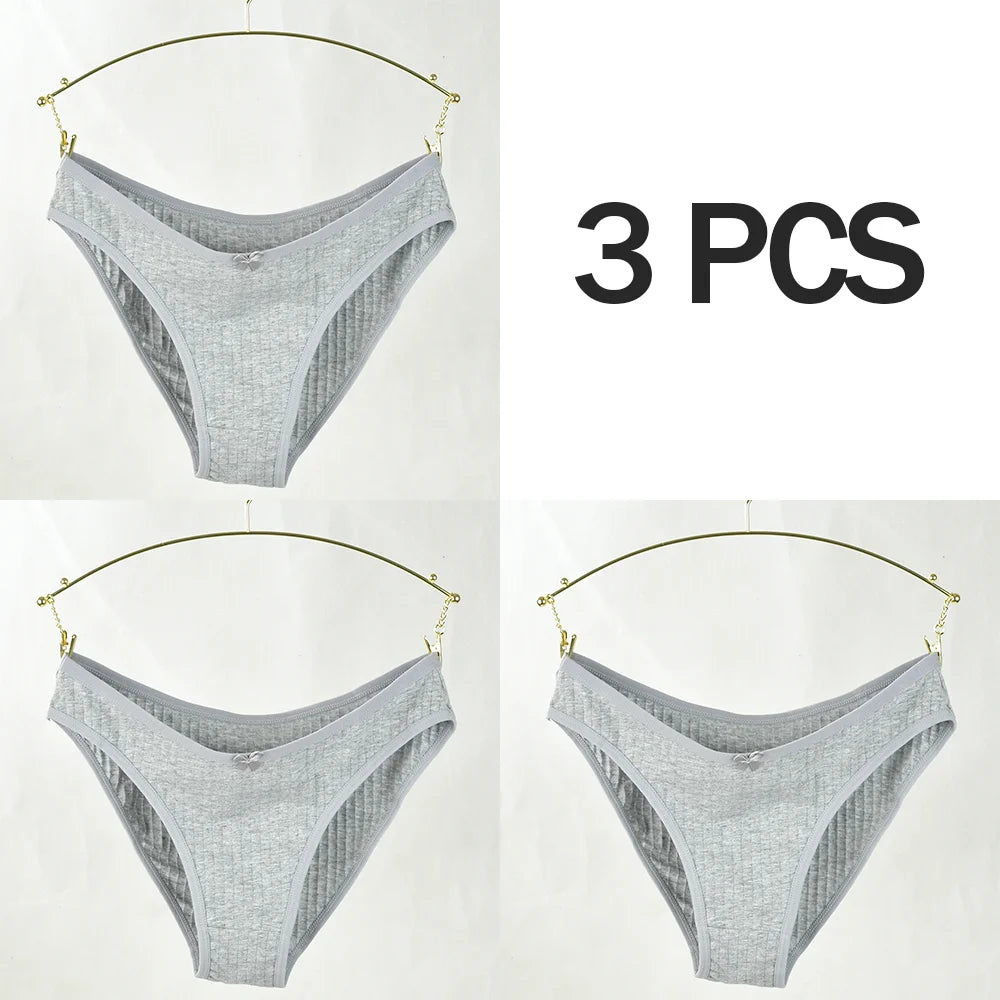 Pink Bloom 3-Pack Striped & Solid Briefs