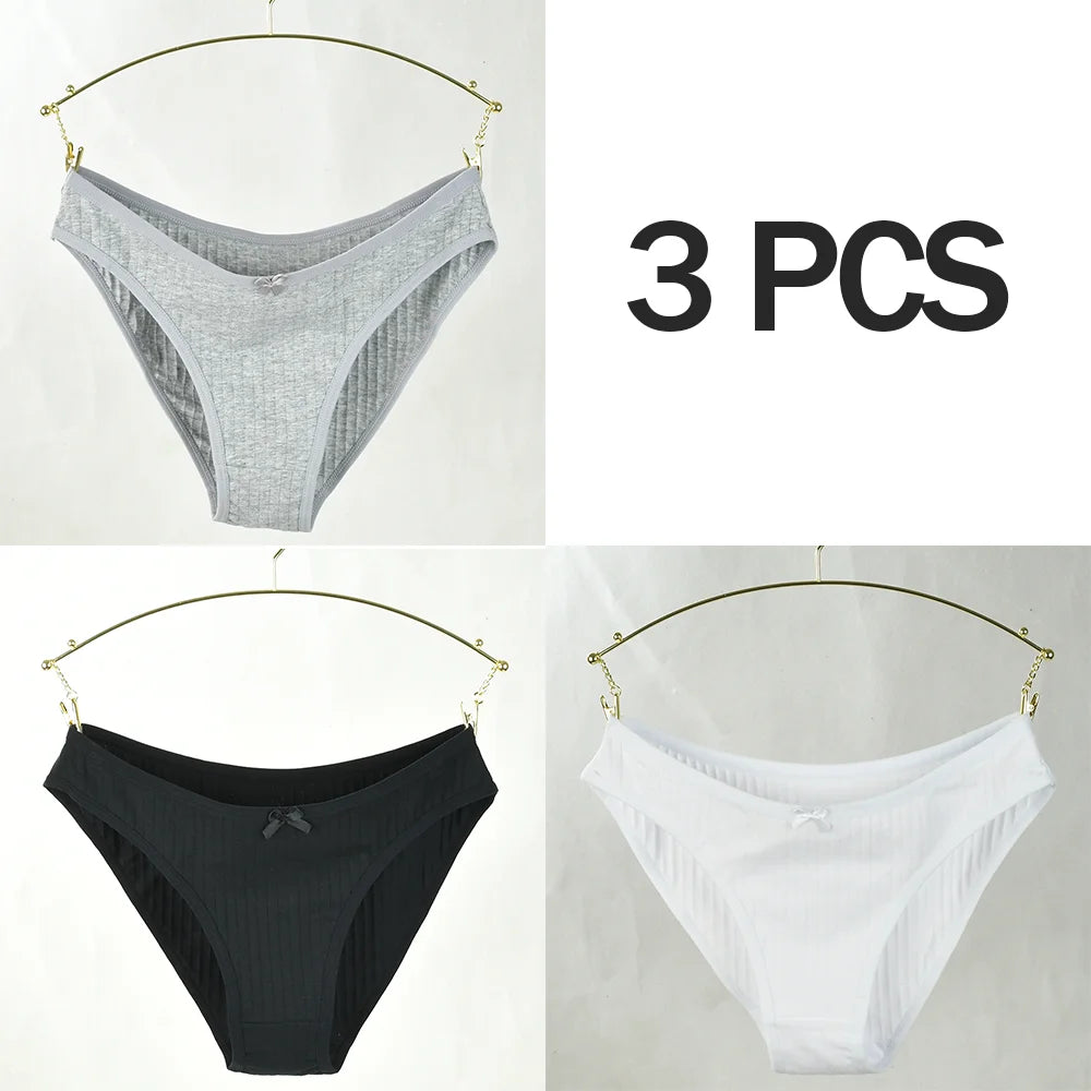 Pink Bloom 3-Pack Striped & Solid Briefs