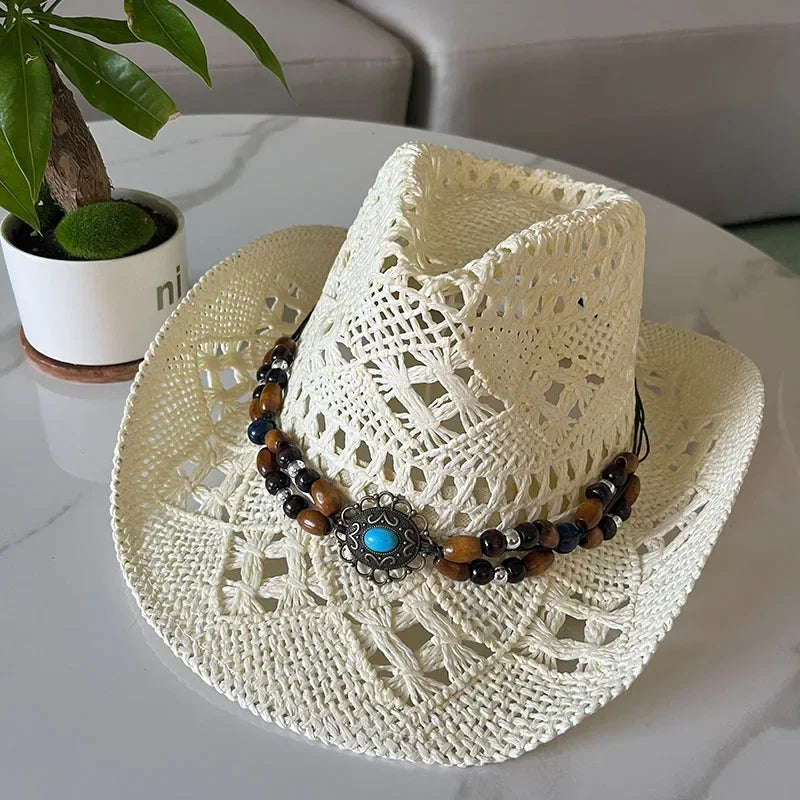 Pink Bloom Boho Summer Hat