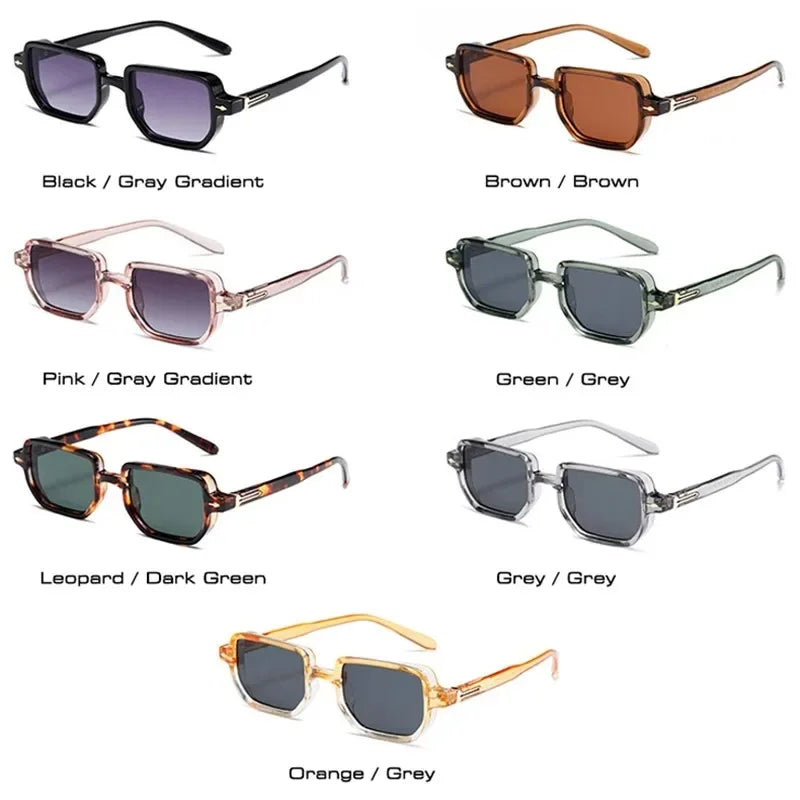 Pink Bloom Candy Color Rectangle Sunglasses – Unisex Party & Beach Eyewear