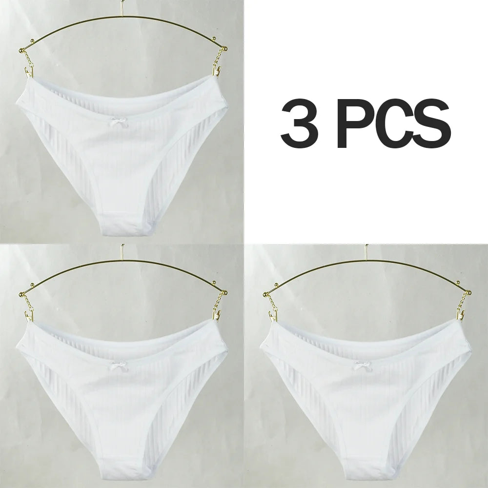 Pink Bloom 3-Pack Striped & Solid Briefs