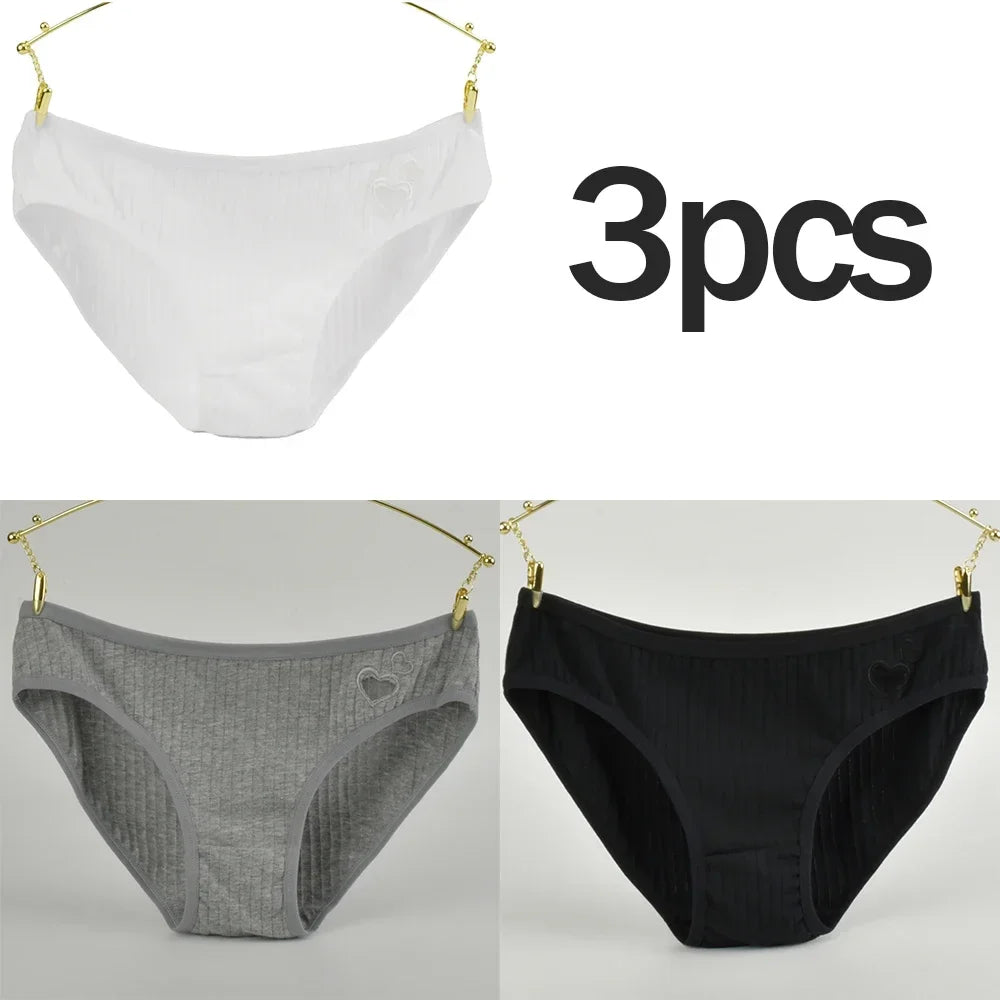 Pink Bloom 3-Pack Striped & Solid Briefs