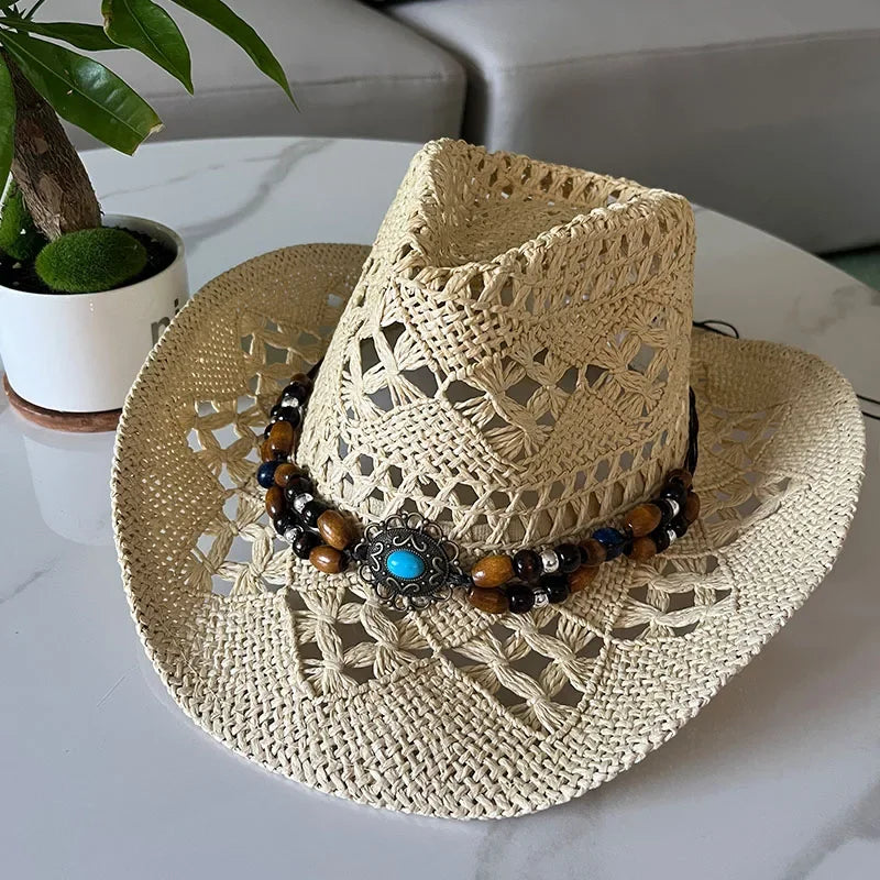 Pink Bloom Boho Summer Hat