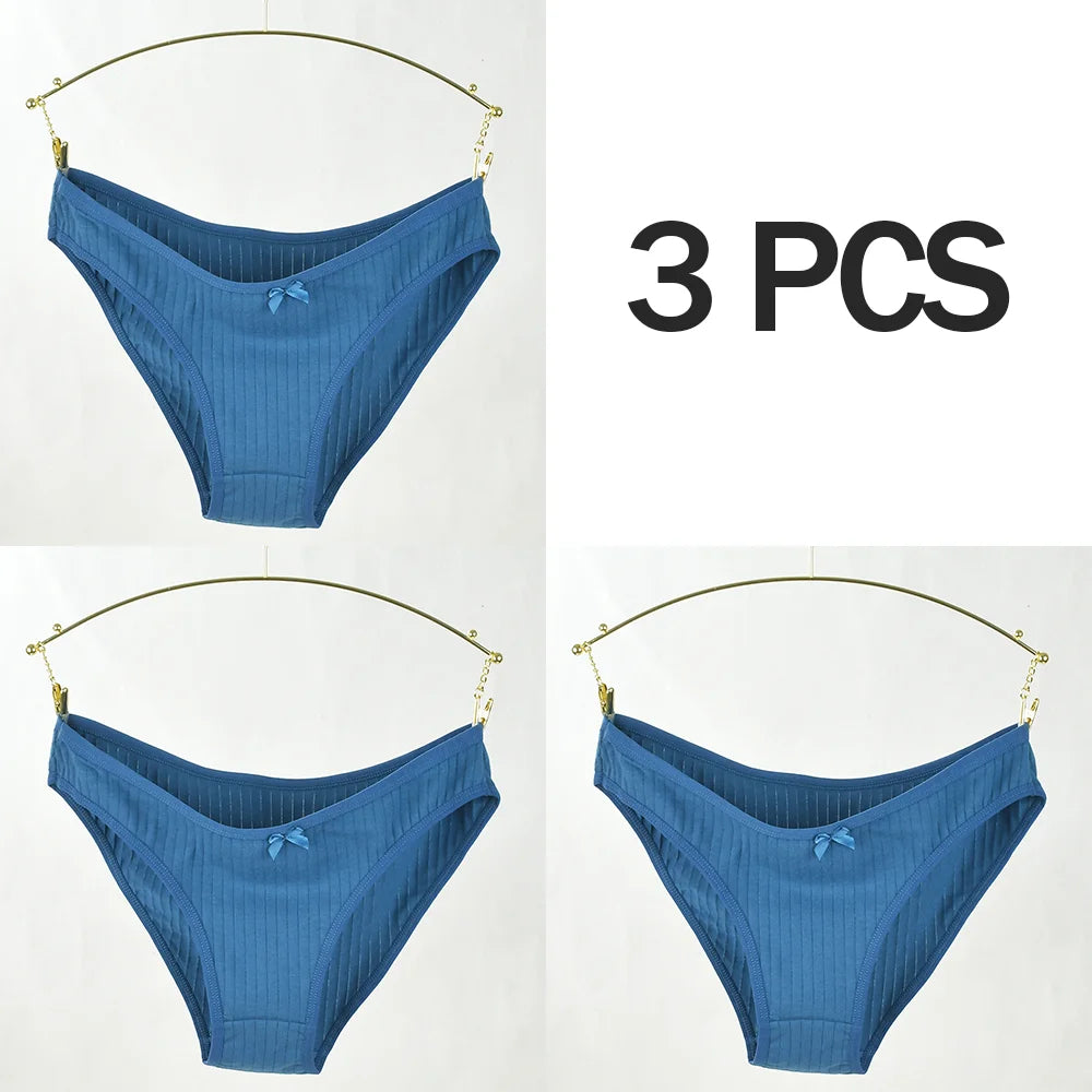 Pink Bloom 3-Pack Striped & Solid Briefs