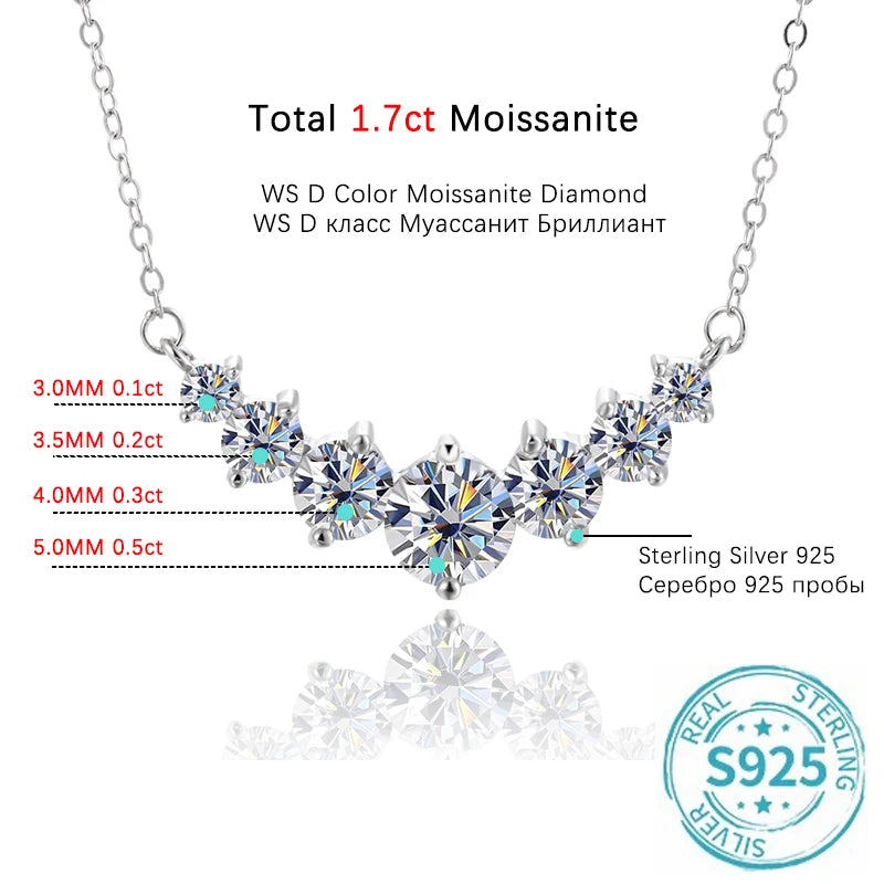 Pink Bloom BLUEENCH Moissanite necklace