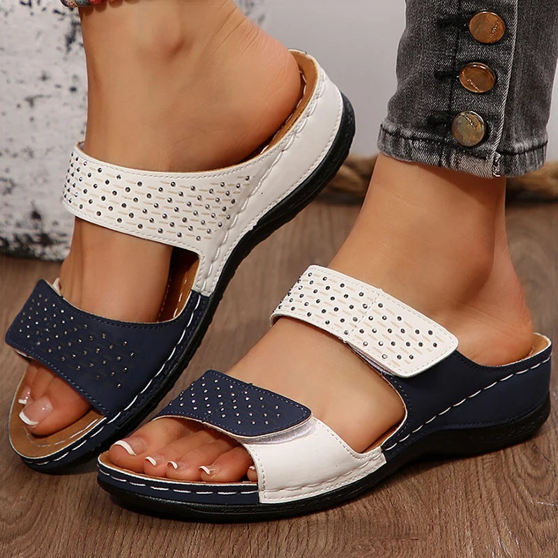 Pink Bloom Casual Mix-Color Sandals
