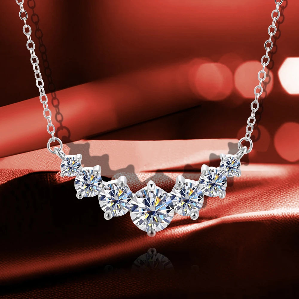 Pink Bloom BLUEENCH Moissanite necklace