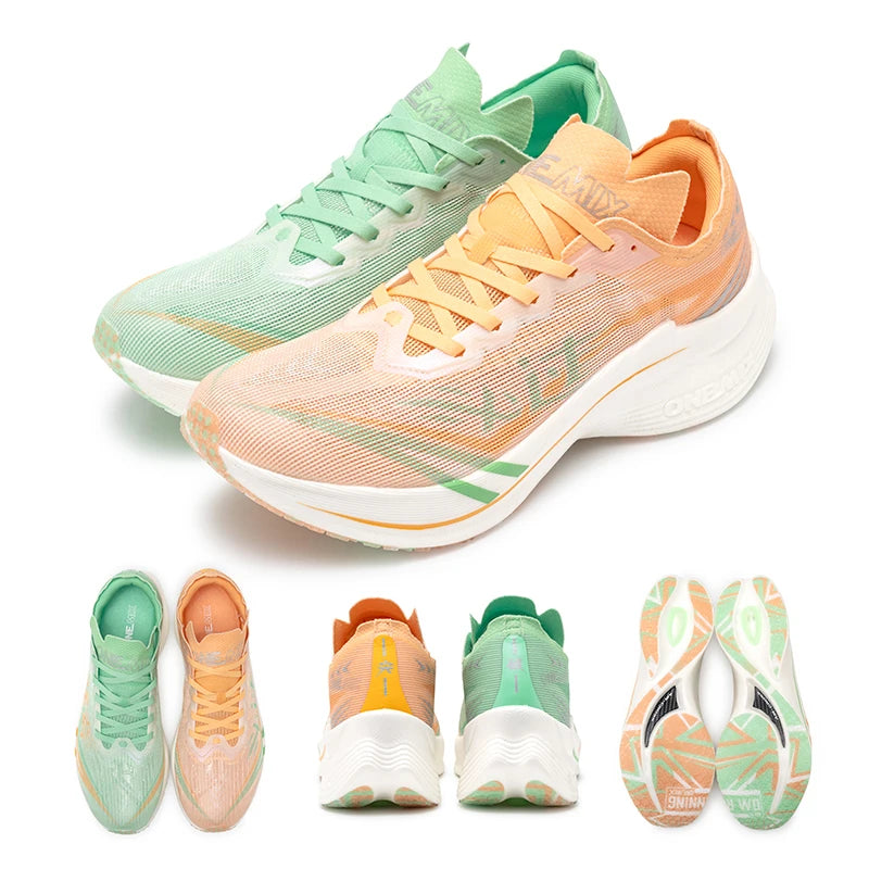 Pink Bloom Carbon Plate Running Shoes – Pro, Ultralight, Shock-Absorbing, Supportive